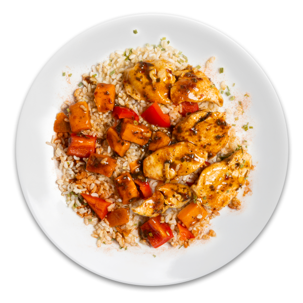 Sweet & Spicy Chicken with Bell Pepper & Sweet Potato Online now