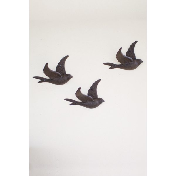 Cast Iron Flying Bird Wall Hook- Set of 4 For Cheap